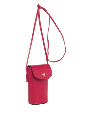 Bolsa Transversal Couro Pequena Vermelho 70074.26