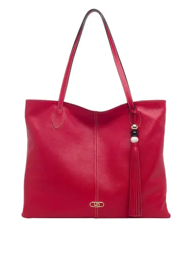 Bolsa Tote Couro Vermelho Grande 70037.26