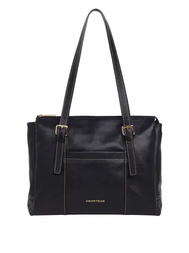 Bolsa Tote Couro Preto Grande 70024.26