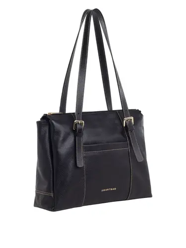 Bolsa Tote Couro Preto Grande 70024.26