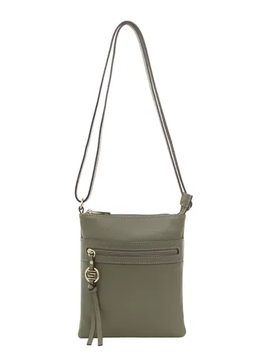Bolsa Transversal Couro Militar Pequena 79031.26