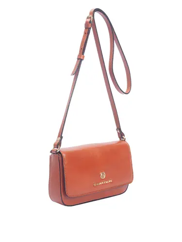 Bolsa Transversal Pequena Couro Tijolo 70001.26
