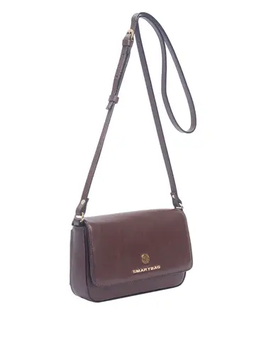 Bolsa Transversal Pequena Couro Marrom 70001.26