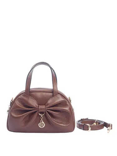 Bolsa Transversal Pequena Couro Toffee 70003.26