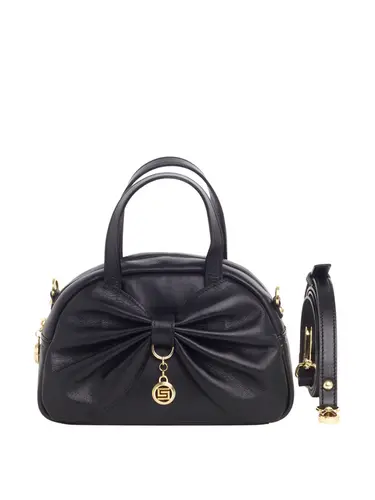 Bolsa Transversal Pequena Couro Preto 70003.26