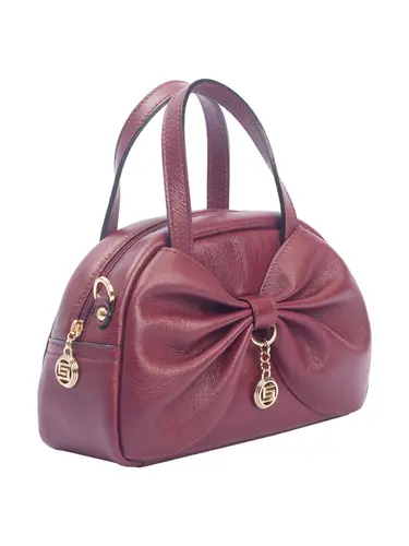 Bolsa Transversal Pequena Couro Bordo 70003.26