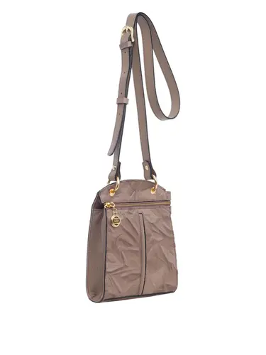 Bolsa Transversal Pequena Couro Plisse Fendi 70005.26