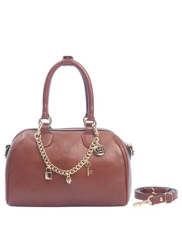 Bolsa Transversal Couro Toffee Medio 70007.26