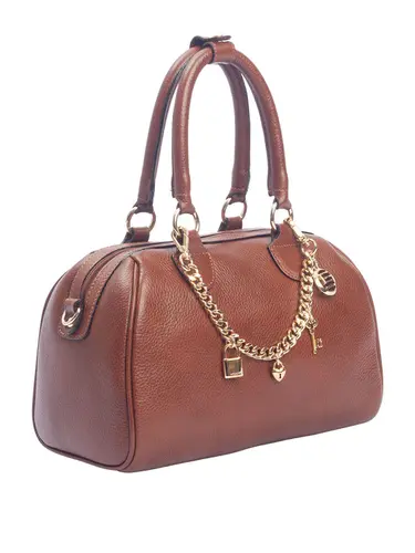 Bolsa Transversal Couro Toffee Medio 70007.26