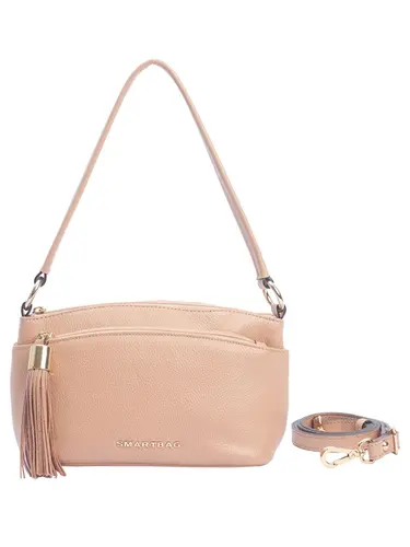 Bolsa Tiracolo Couro Nude Médio 70014.26