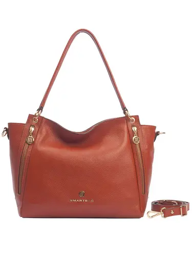 Bolsa Tiracolo Couro Tijolo Grande 70015.26