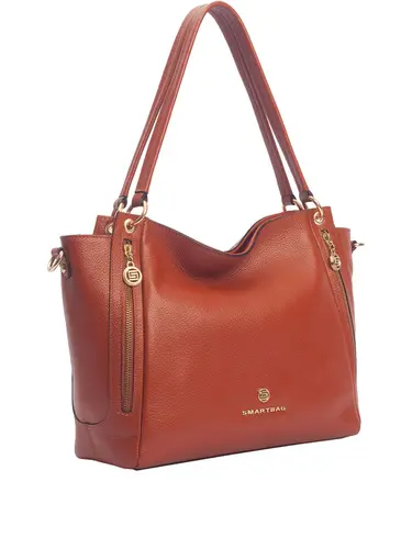 Bolsa Tiracolo Couro Tijolo Grande 70015.26