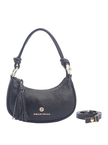 Bolsa de Mão Couro Preto Pequeno 70017.26