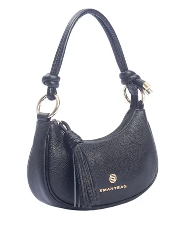 Bolsa de Mão Couro Preto Pequeno 70017.26