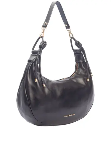 Bolsa Tiracolo Couro Preto Médio 70020.26