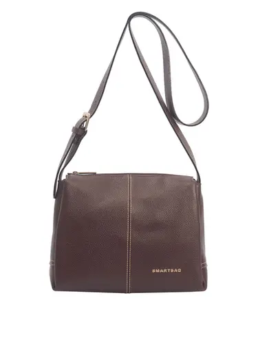 Bolsa Transversal Couro Marrom  Médio 70023.26