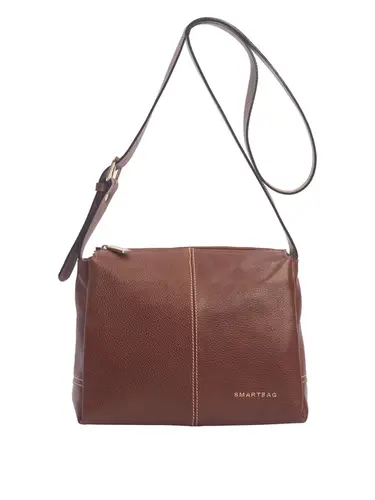 Bolsa Transversal Couro Toffee Médio 70023.26