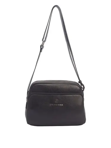 Bolsa Transversal Media Couro Preto 70027.26