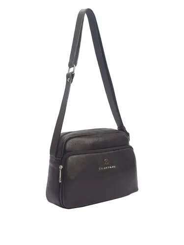 Bolsa Transversal Media Couro Preto 70027.26