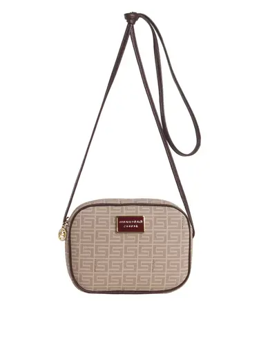 Bolsa Transversal Smartbag Veneza Nude / Chocolate 85027.25