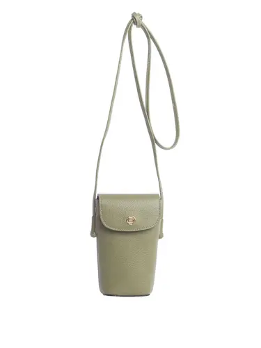 Bolsa Transversal Couro Oliva Pequena 79074.26