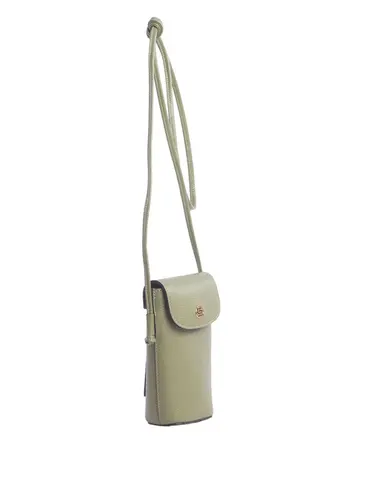Bolsa Transversal Couro Oliva Pequena 79074.26