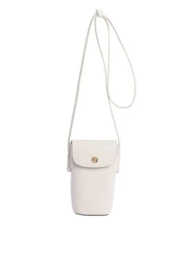 Bolsa Transversal Couro Marfim Pequena 79074.26