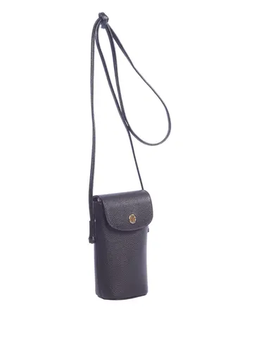 Bolsa Transversal Couro Preto Pequena 79074.26
