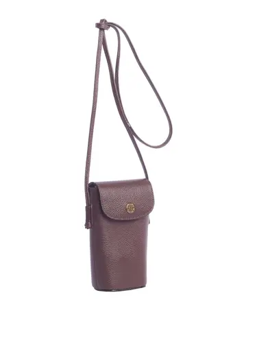 Bolsa Transversal Couro Marrom Pequena 79074.26