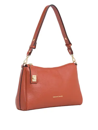 Bolsa Tiracolo Media Couro Tijolo 70056.26