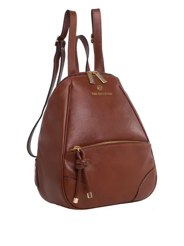 Bolsa Mochila Média Couro Toffee 70083.26