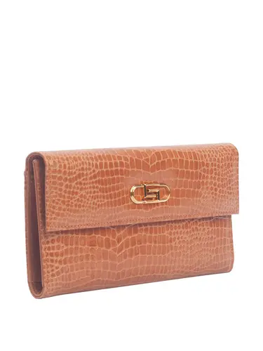 Carteira Couro Croco Whisky 76356.24