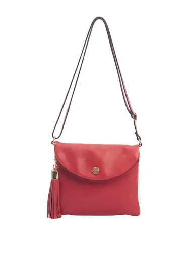 Bolsa Transversal Média Couro Rubi 70026.26