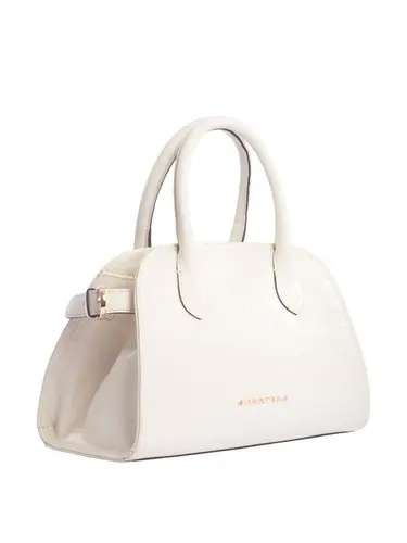 Bolsa de Mão Smartbag  Couro Croco Marfim Media 78009.25