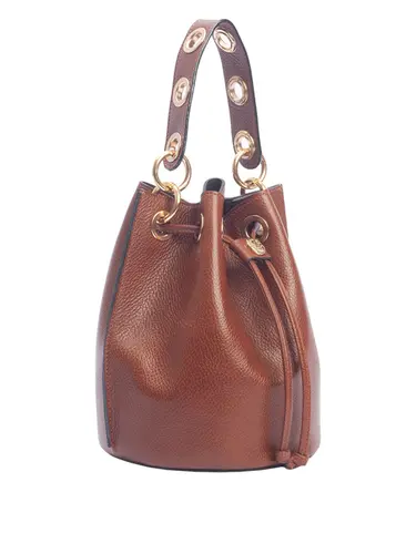 Bolsa de Mão Média Couro Toffee 70040.26