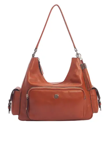 Bolsa Tiracolo Couro Tijolo Grande 70049.26