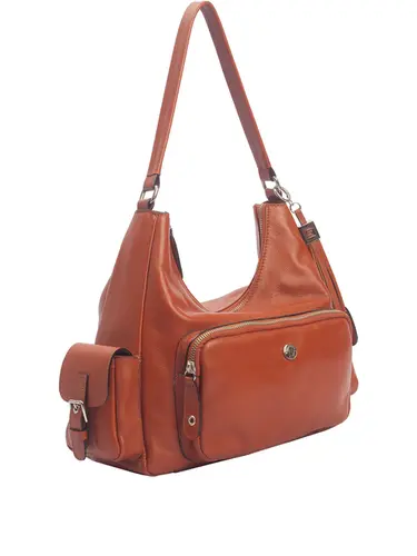 Bolsa Tiracolo Couro Tijolo Grande 70049.26