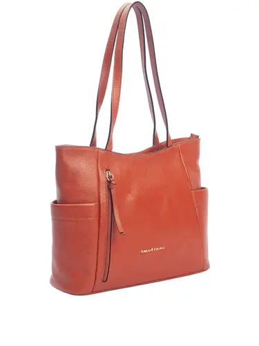 Bolsa Tiracolo Media Couro Tijolo 70051.26