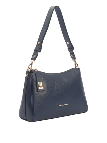 Bolsa Tiracolo Media Couro Marinho 70056.26