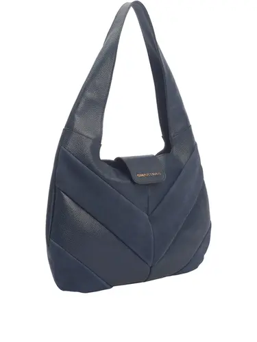 Bolsa Tiracolo Camurça Couro Marinho Media 70079.26