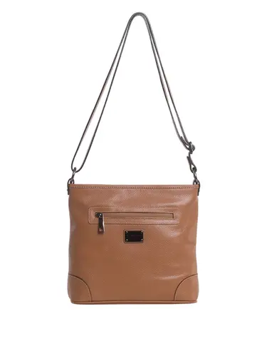 Bolsa Transversal Média Couro Caramelo 85247.25