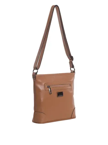 Bolsa Transversal Média Couro Caramelo 85247.25
