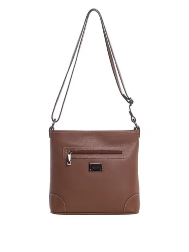 Bolsa Transversal Média Couro Toffee 85247.25