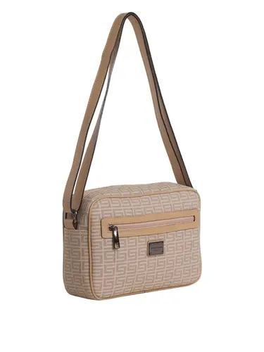 Bolsa Transversal Média Monograma Nude/Bege 85030.25