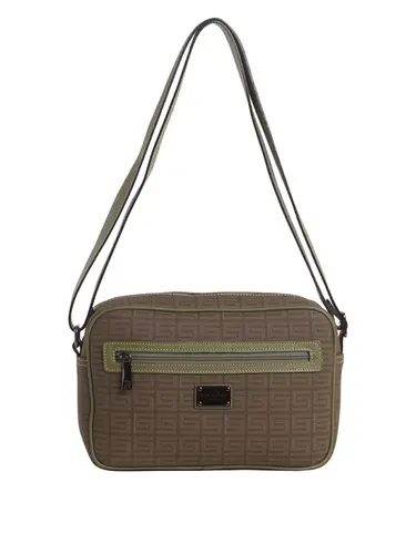 Bolsa Transversal Média Monograma Caqui/Oliva 85030.25