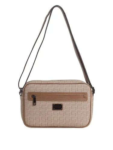 Bolsa Transversal Média Monograma Nude/Caramelo 85030.25