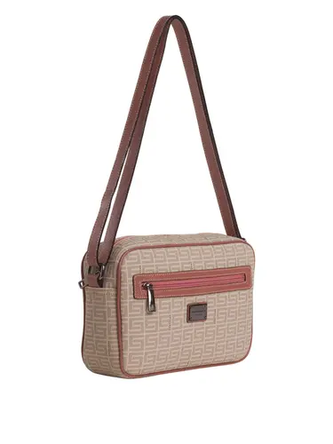 Bolsa Transversal Média Monograma Nude/Rose 85030.25