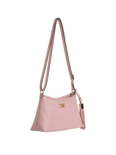Bolsa Transversal Pequena Couro Rosa 79086.26