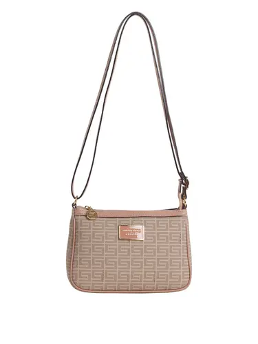 Bolsa Transversal Monograma Pequena Nude/Rose 85002.25
