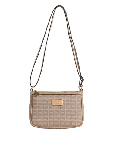 Bolsa Transversal Monograma Nude/Bege Pequena 85002.25